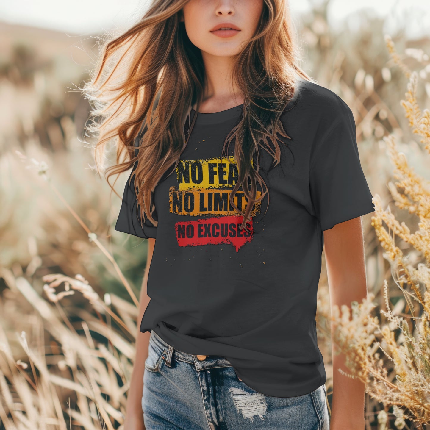NO FEAR NO LIMITS NO EXCUSES T-Shirt