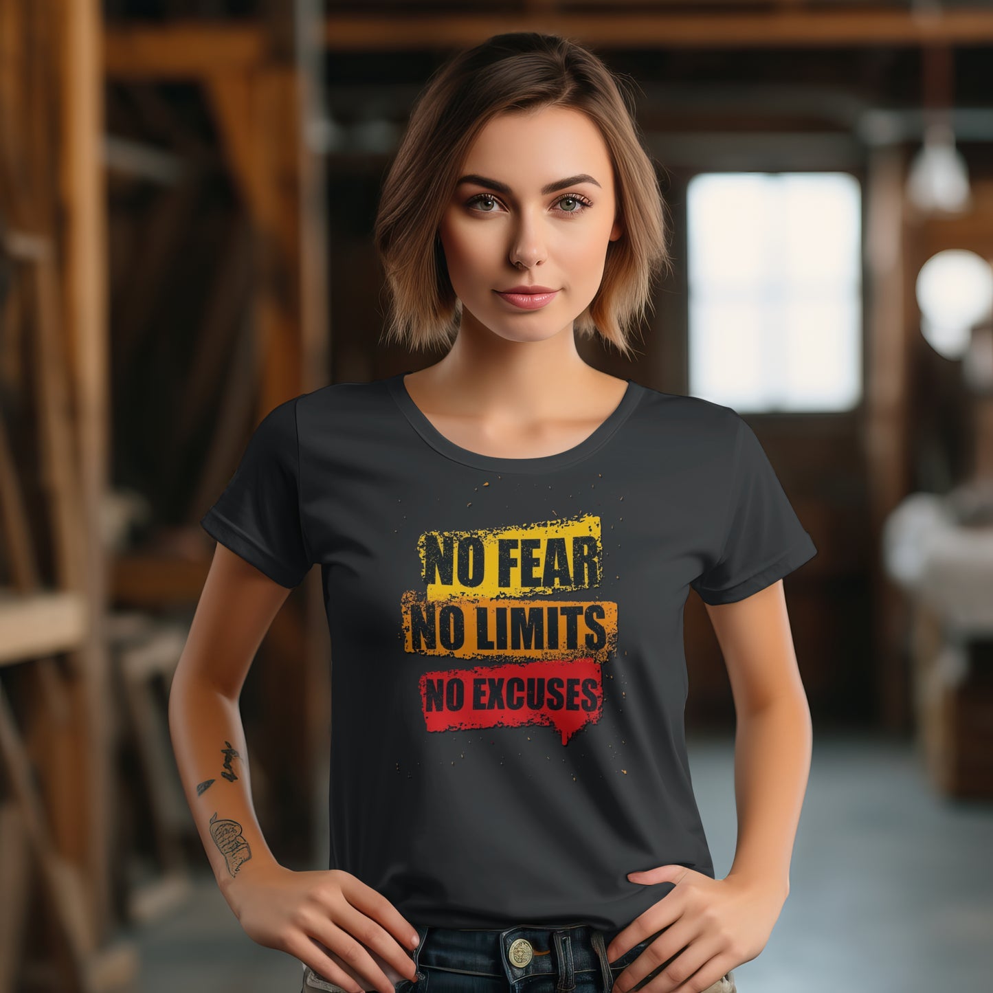 NO FEAR NO LIMITS NO EXCUSES T-Shirt