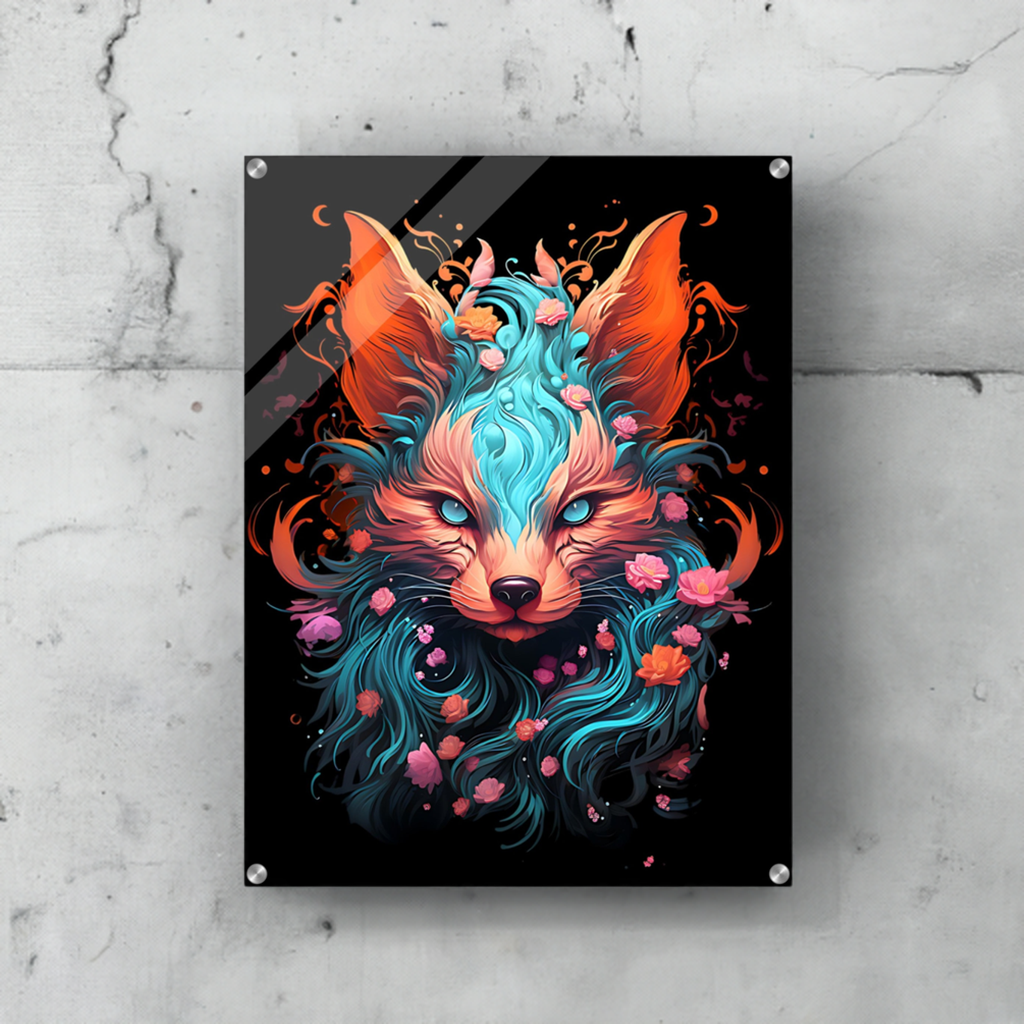 Blütefuchs Acryldruck