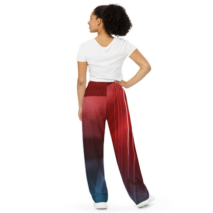 Stylische unisex wide-leg pants 3D Print Design