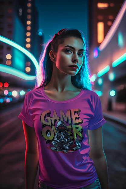 Game Over Premium Unisex T-Shirt mit Rundhalsausschnitt