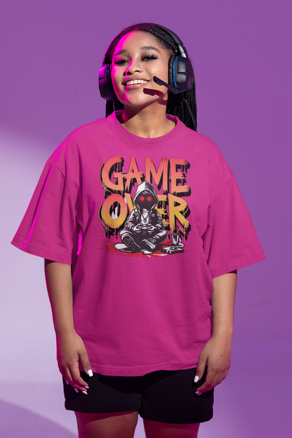 Game Over Premium Unisex T-Shirt mit Rundhalsausschnitt