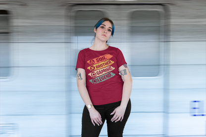 SON BROTHER GAMING LEGEND Premium Unisex T-Shirt mit Rundhalsausschnitt
