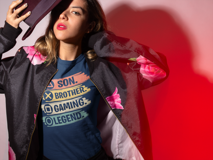 SON BROTHER GAMING LEGEND Premium Unisex T-Shirt mit Rundhalsausschnitt
